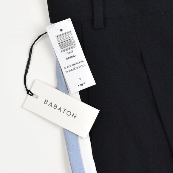 Babaton SADIKI Stripe Wide Leg Pants NEW - 2 - Picture 8 of 8